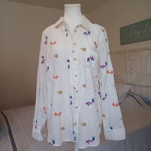 MAEVE ANTHROPOLOGY BUTTON DOWN